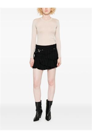 Maddy pinstripe ruffled skirt ISABEL MARANT | JU0412FAC4E03I01BK